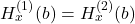 H_{x}^{(1)}(b)=H_{x}^{(2)}(b)