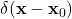 \delta(\mathbf{x}-\mathbf{x}_0)